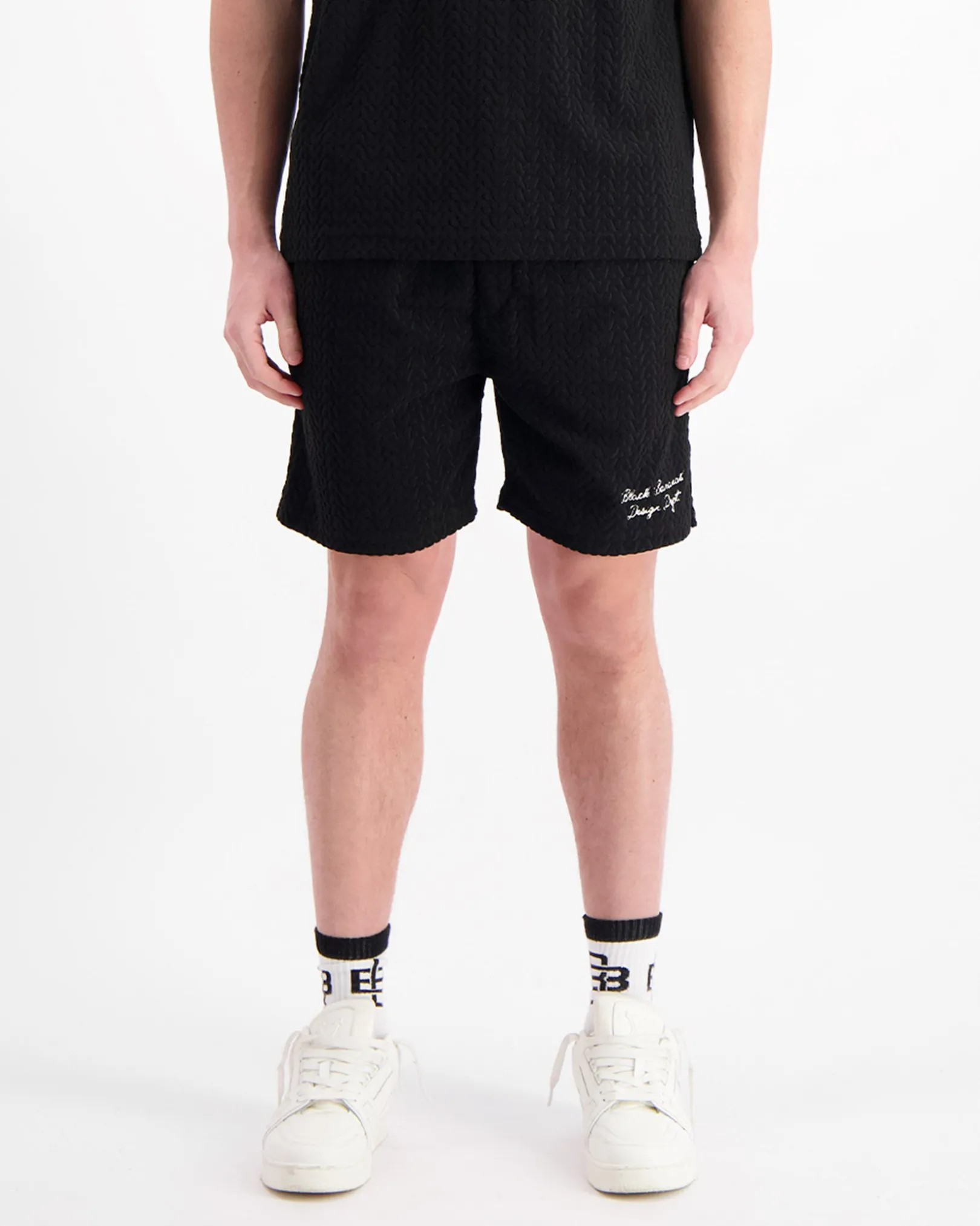 TERRY LOUNGE SHORTS | Zwart