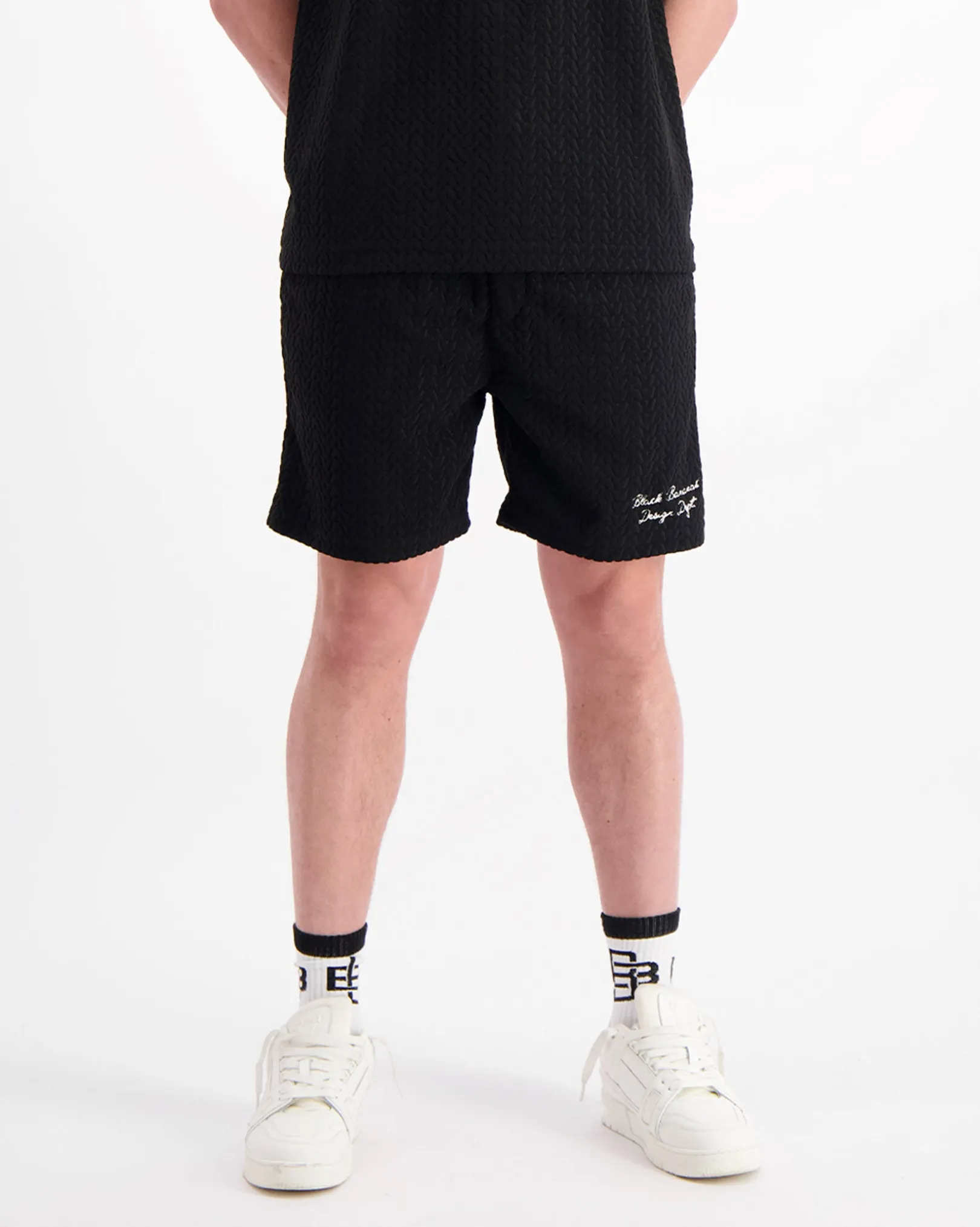 TERRY LOUNGE SHORTS | Zwart