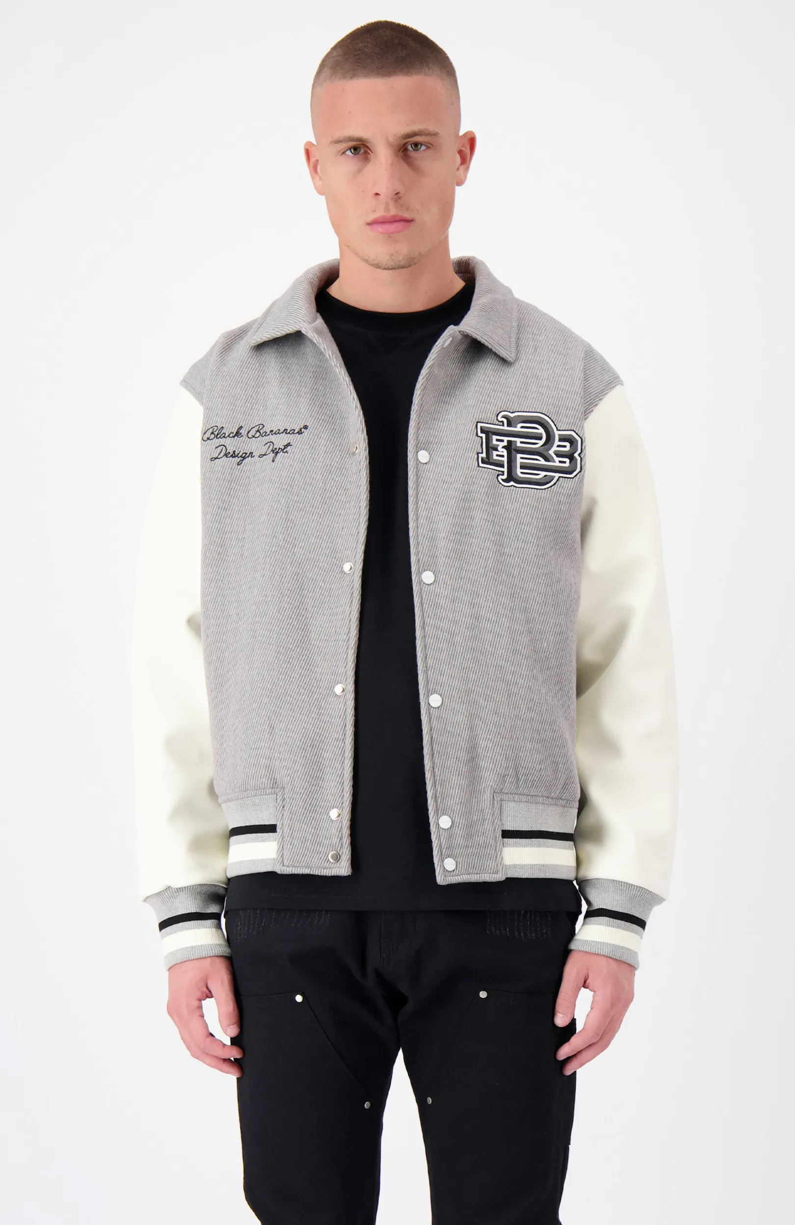 TWILL MONO JACKET | Grijs