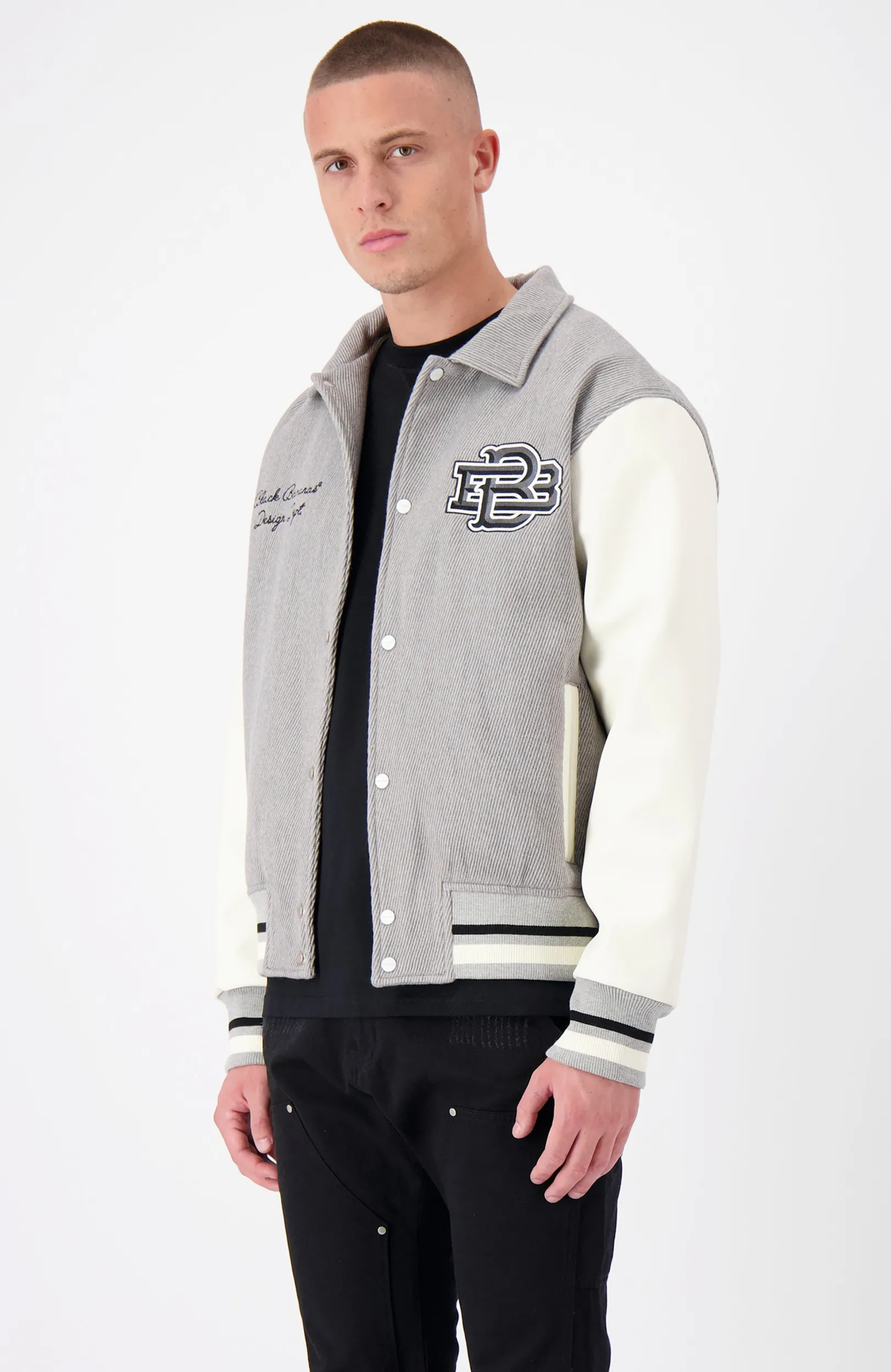TWILL MONO JACKET | Grijs
