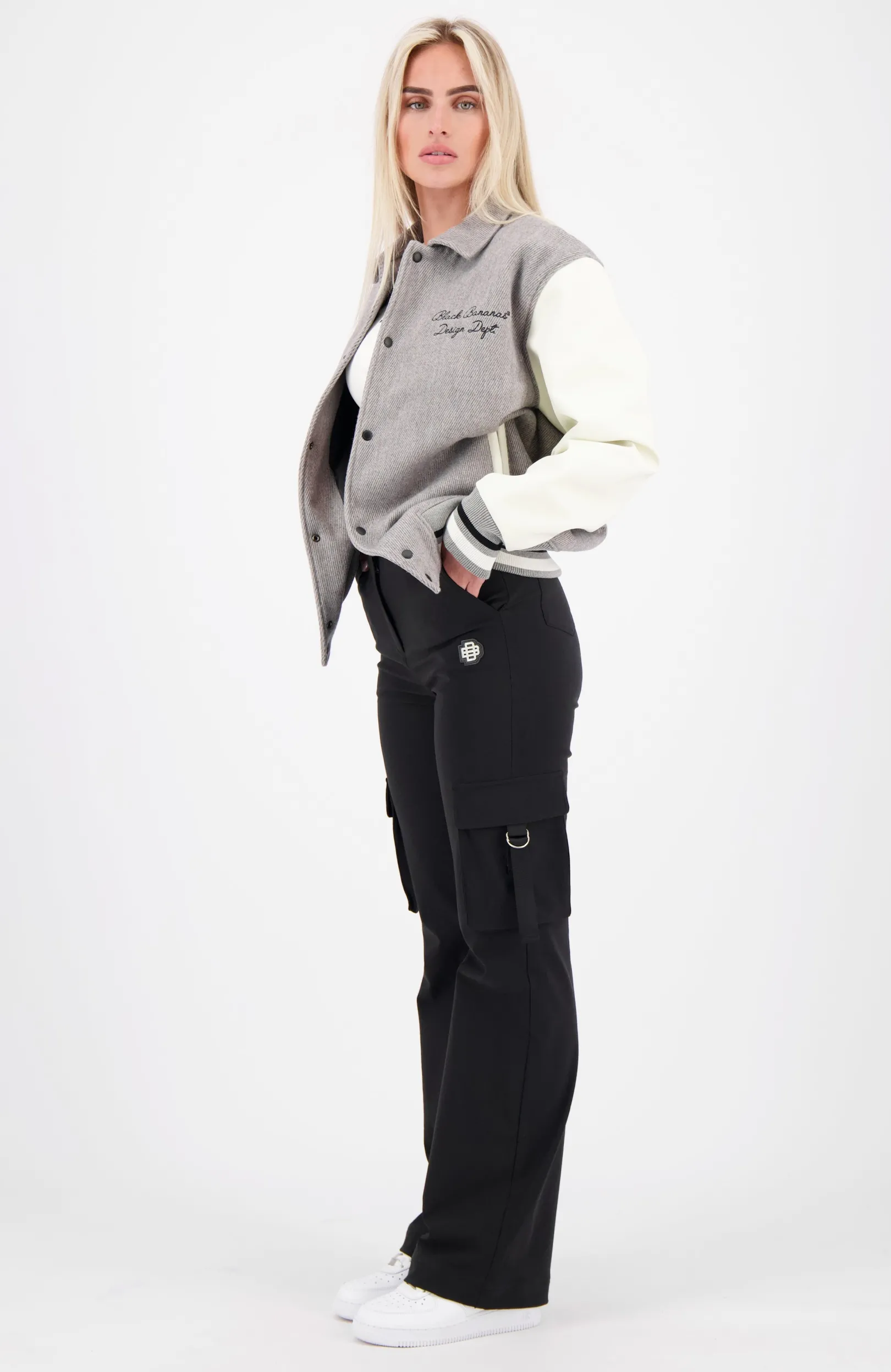 TWILL MONO JACKET | Grijs