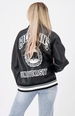 UNIVERSITY JACKET | Zwart