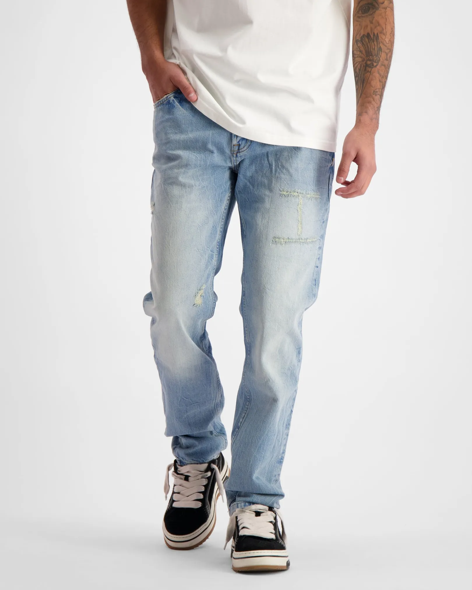 verwoest denim | blauw