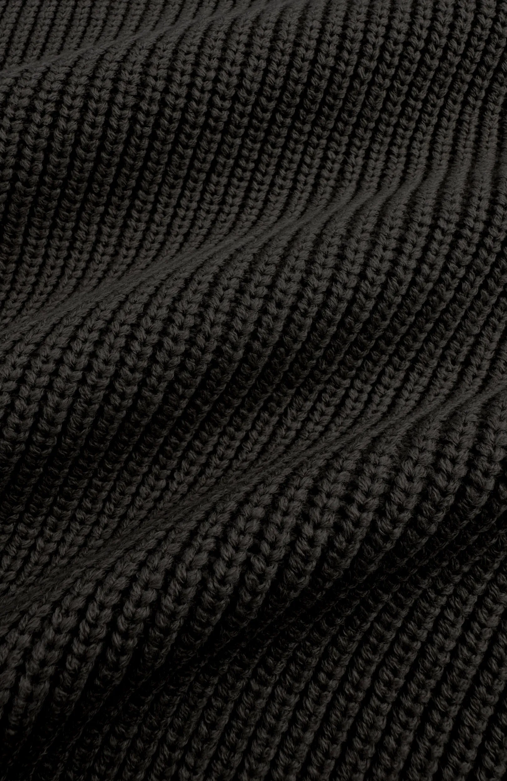 ZWART KNIT HALF ZIP Zwart